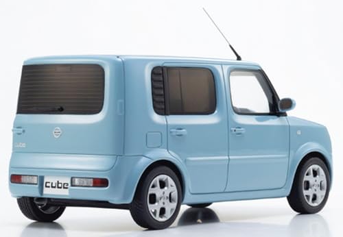 Kyosho samurai 1/18 NISSAN CUBE KSR18060AB Light Blue Resin Miniature Model Car_2