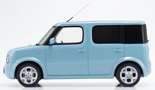 Kyosho samurai 1/18 NISSAN CUBE KSR18060AB Light Blue Resin Miniature Model Car_3