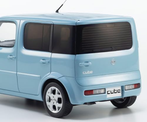 Kyosho samurai 1/18 NISSAN CUBE KSR18060AB Light Blue Resin Miniature Model Car_8