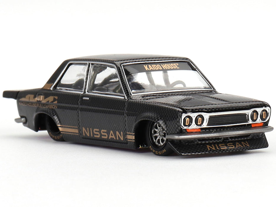 TSM 1/64 Datsun KAIDO 510 Pro Street Full Carbon V1 LHD Diecast Car KHMG110 NEW_2