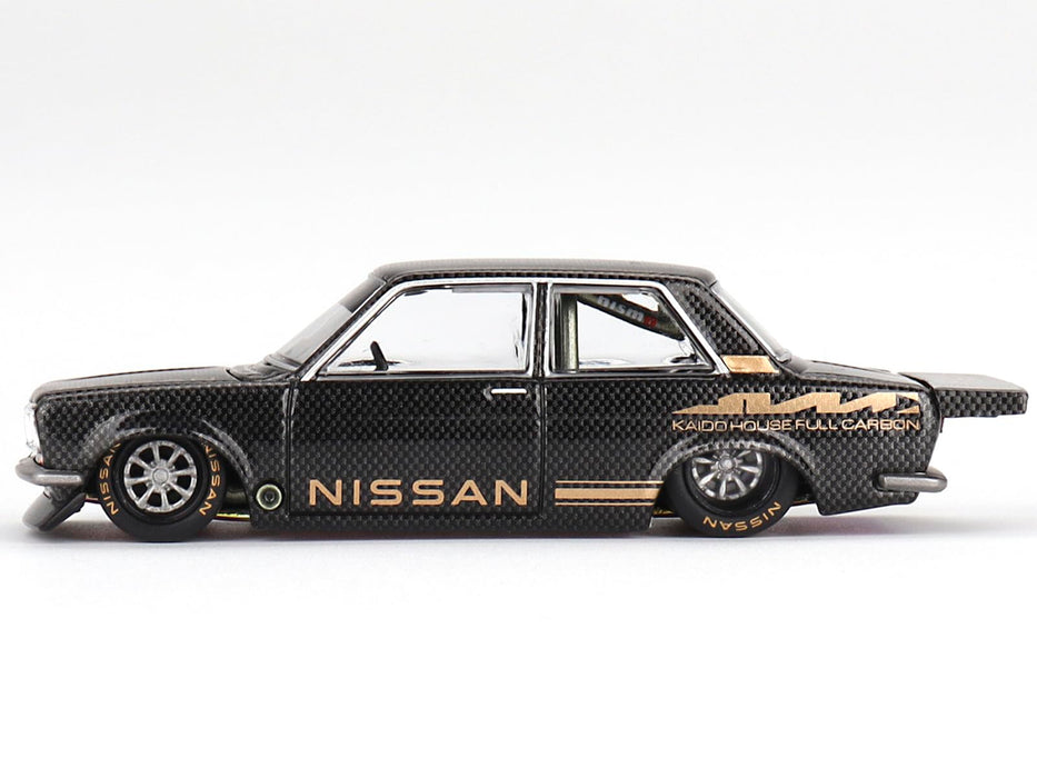 TSM 1/64 Datsun KAIDO 510 Pro Street Full Carbon V1 LHD Diecast Car KHMG110 NEW_3