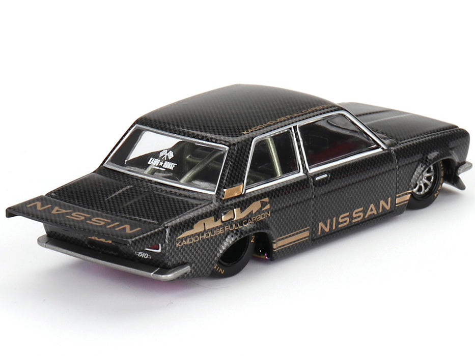 TSM 1/64 Datsun KAIDO 510 Pro Street Full Carbon V1 LHD Diecast Car KHMG110 NEW_4