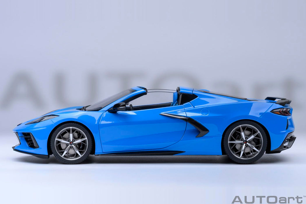 AUTOart 1/18 Chevrolet Corvette C8 Stingray Z51 Blue Model Car Diecast Toy 71281_3