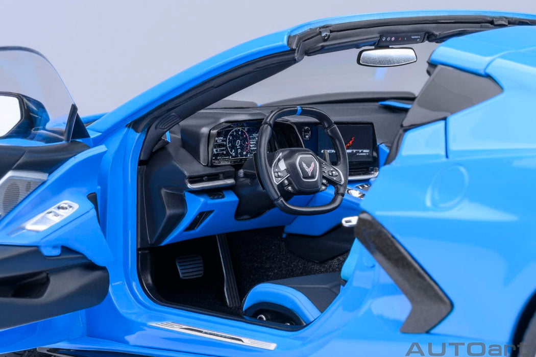 AUTOart 1/18 Chevrolet Corvette C8 Stingray Z51 Blue Model Car Diecast Toy 71281_4