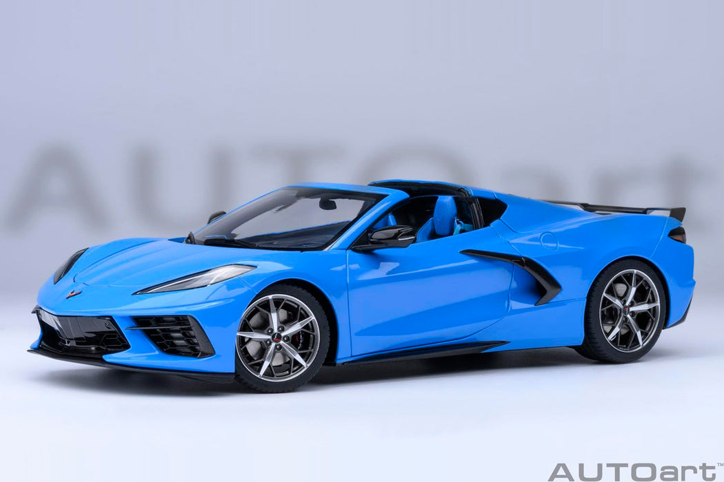 AUTOart 1/18 Chevrolet Corvette C8 Stingray Z51 Blue Model Car Diecast Toy 71281_8