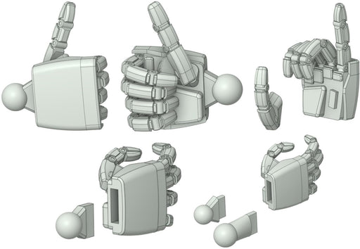 HMA Small Parts Garage General Purpose Hand Parts For Mecha Plastic Model Parts_1