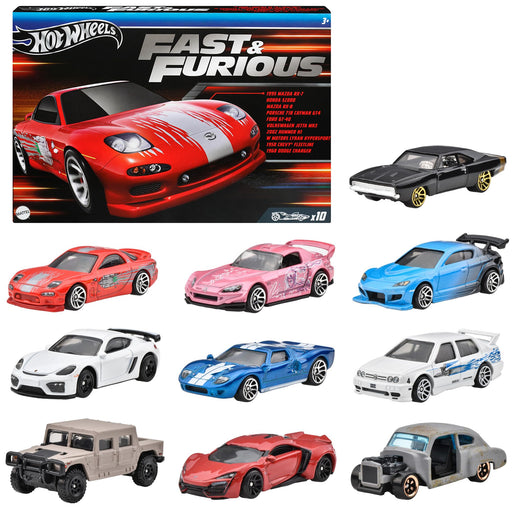 Hot Wheels FAST & FURIOUS HVX27 Set of 10 Cars In Pack August 2024 Diecast NEW_1