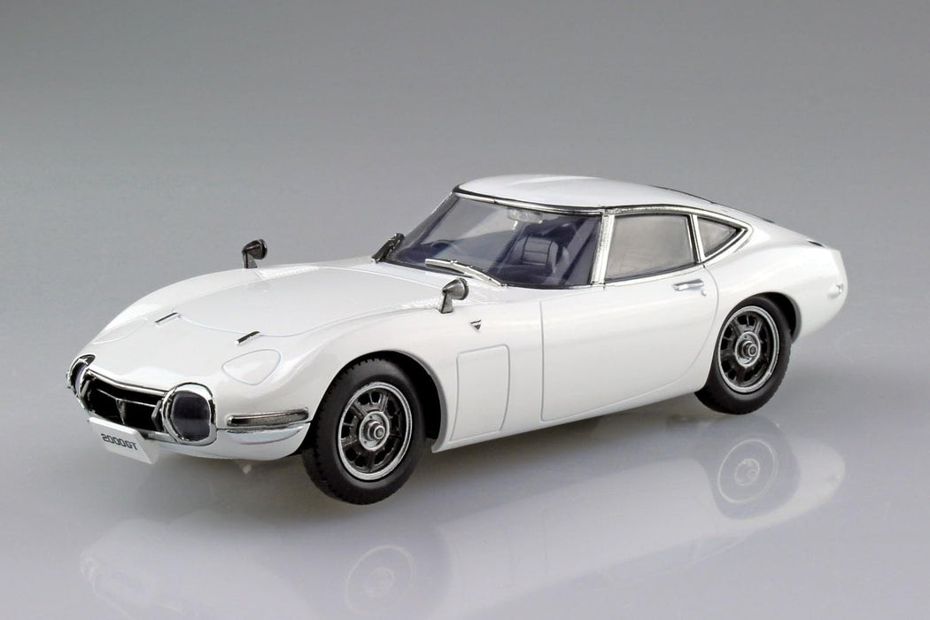 Aoshima 1/32 Rakupla Snap Kit No.06-PW Toyota 2000GT Pegasus White Model Kit NEW_2