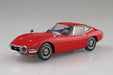 Aoshima 1/32 Rakupla Snap Kit No.06-SR Toyota 2000GT Solar Red Model Kit NEW_2