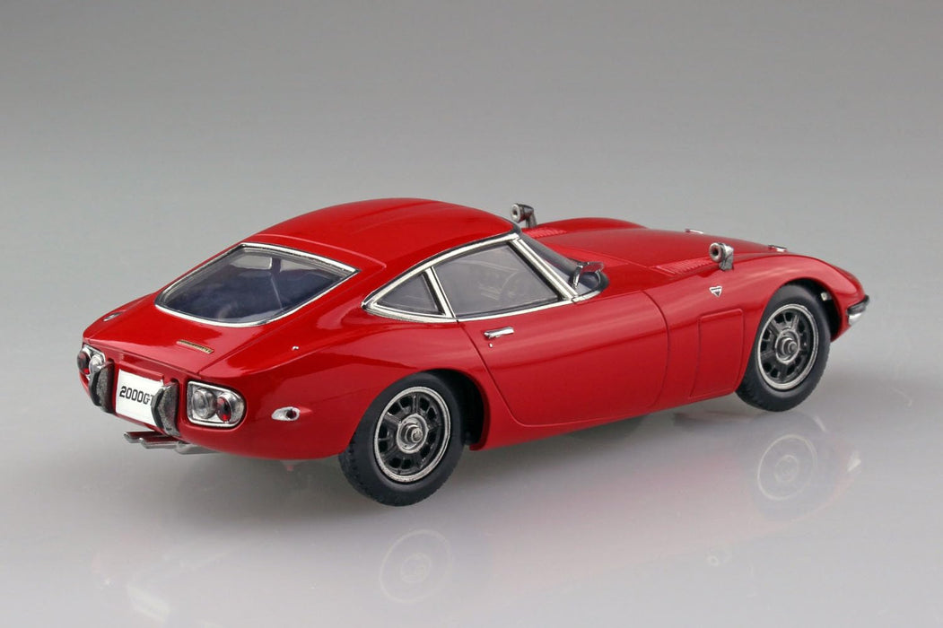 Aoshima 1/32 Rakupla Snap Kit No.06-SR Toyota 2000GT Solar Red Model Kit NEW_3