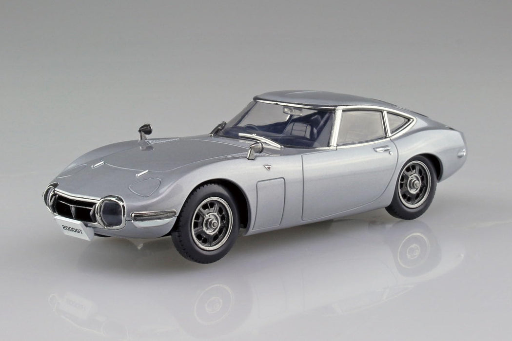 Aoshima 1/32 Rakupla Snap Kit No.06-SS Toyota 2000GT Thunder Silver Metallic Kit_2