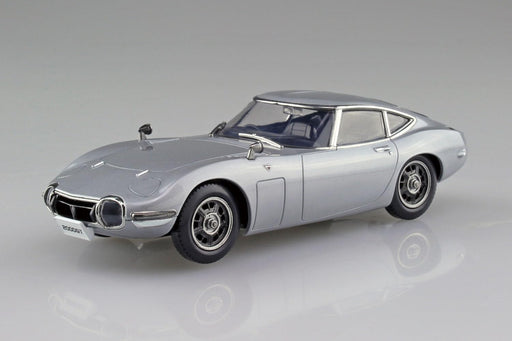 Aoshima 1/32 Rakupla Snap Kit No.06-SS Toyota 2000GT Thunder Silver Metallic Kit_2