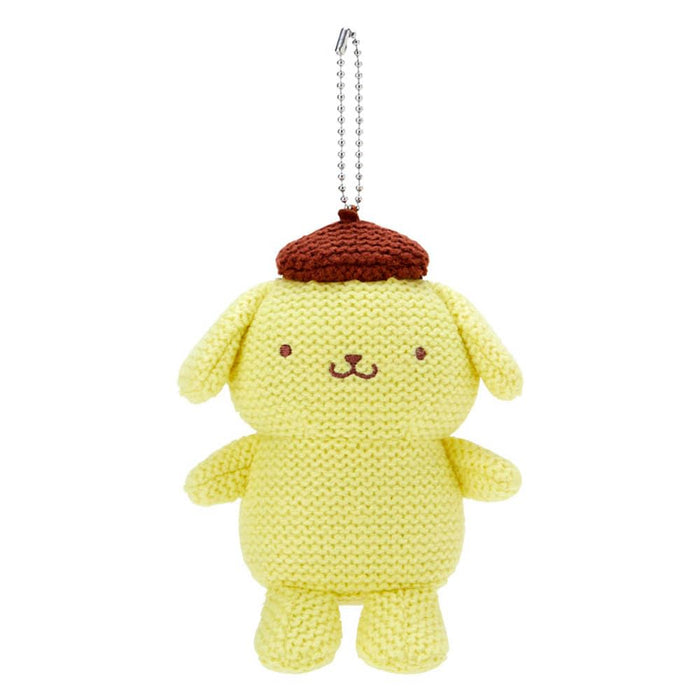 Sanrio Pompompurin Mascot Holder Keychain Amigurumi W11xD7xH12.5cm 500062 NEW_1