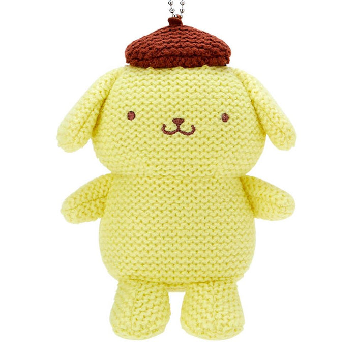 Sanrio Pompompurin Mascot Holder Keychain Amigurumi W11xD7xH12.5cm 500062 NEW_2