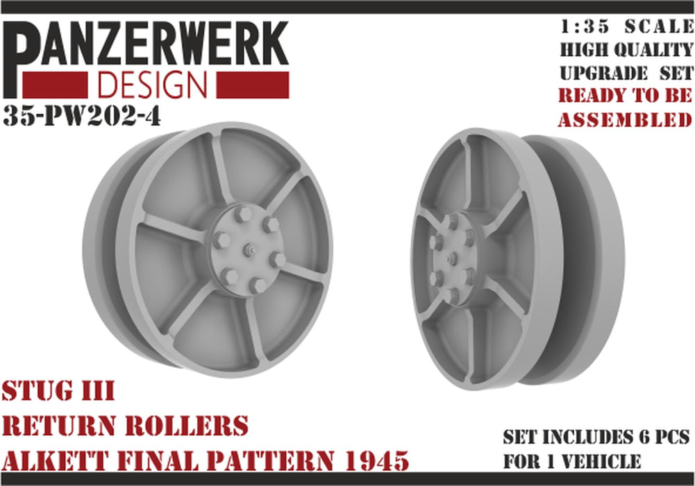 1/35 StuG III return rollers Alkett final pattern 1945 6 pcs Parts WR35202-04_2