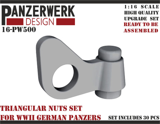 Panzerwerk 1/16 WWII traingular nuts Pack in 30 pices Model Parts WR16500 NEW_2