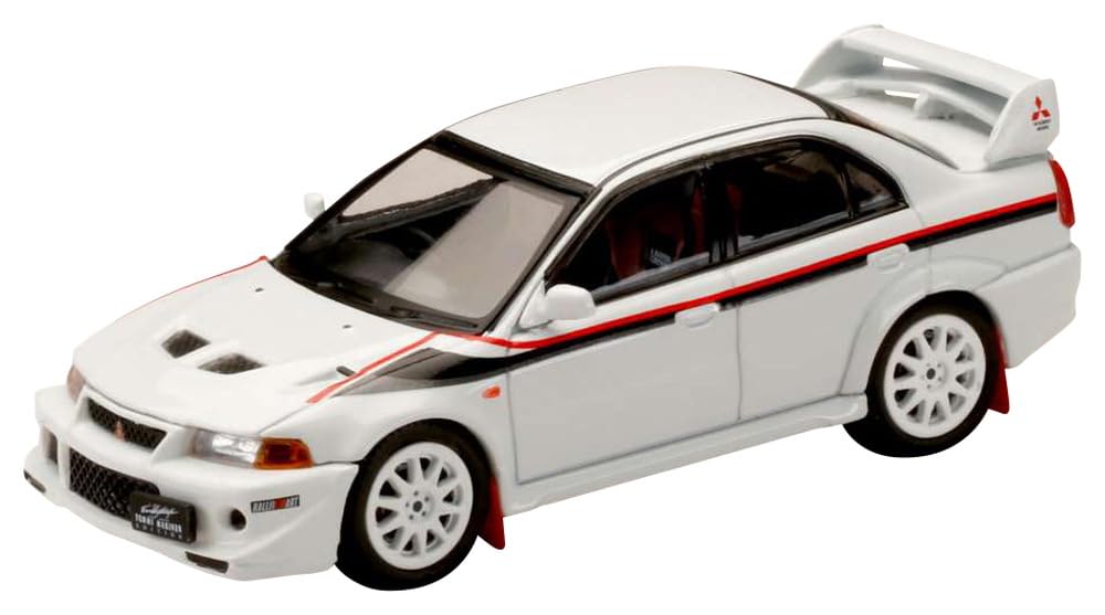 1/64 Mitsubishi Lancer GSR Evolution 6 T.M.E. GF-CP9A 2000 White HJ642033CW NEW_1