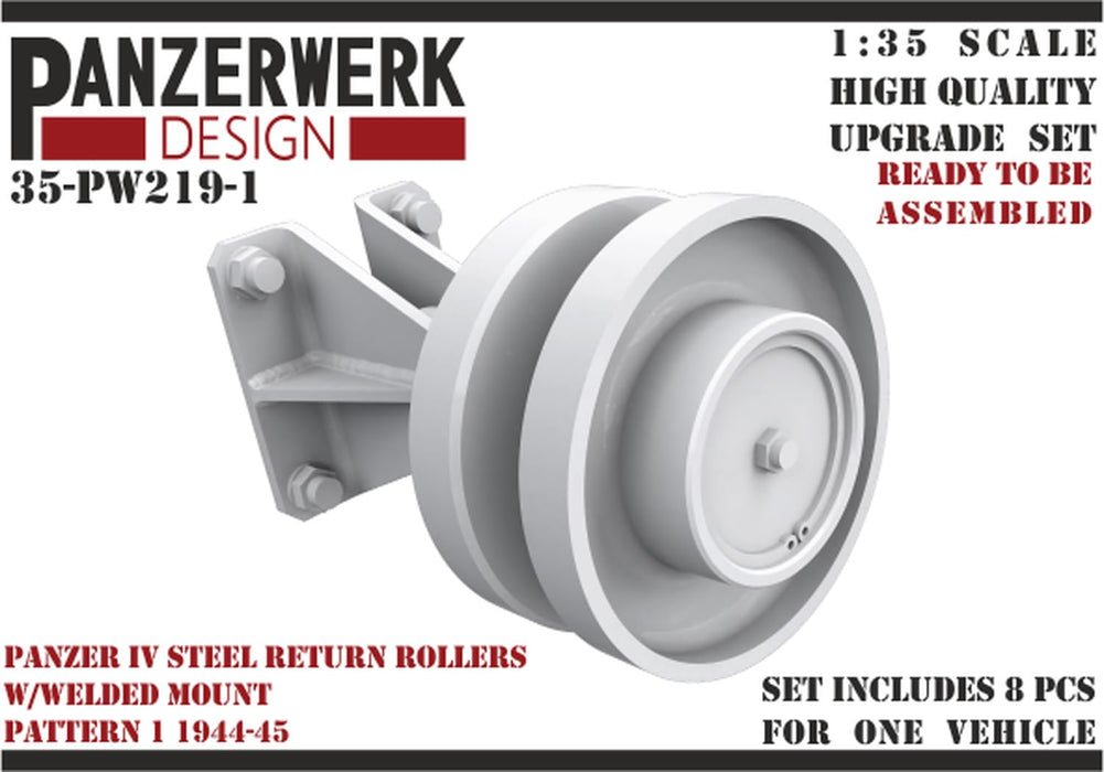 1/35 Panzer IV steel return rollers with welded base pattern 1 8 pcs WR35219-01_2