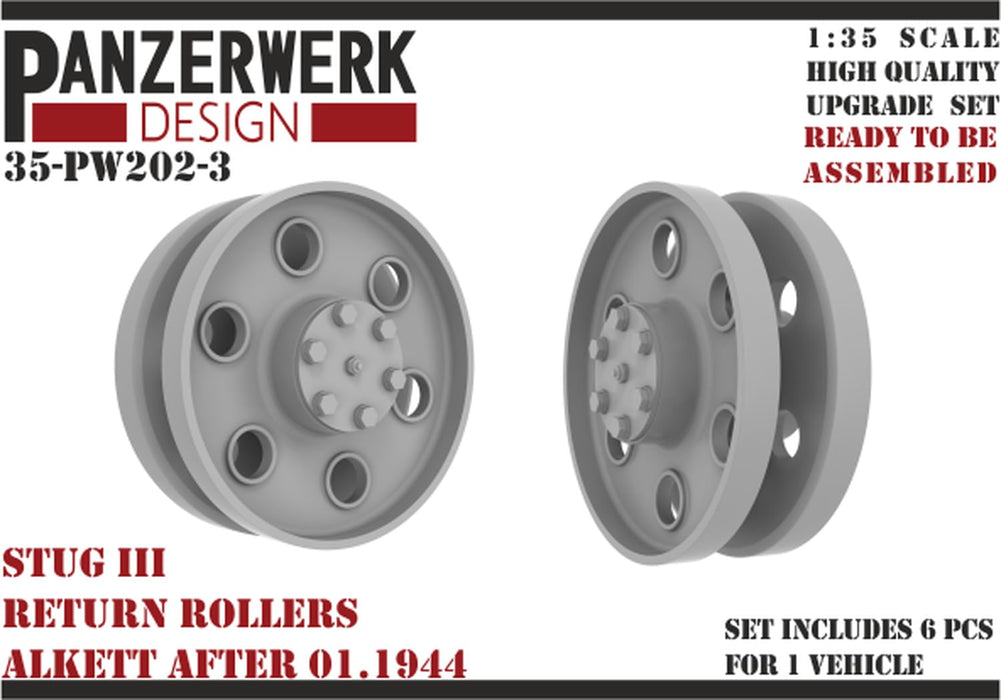 Panzerwerk 1/35 StuG III return rollers Alkett after 01.1944 6 pices WR35202-03_2