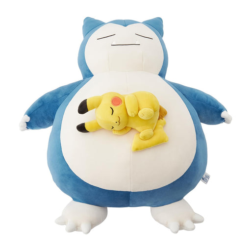 Pokemon Center Original Motchiri Plush Pokemon Sleep Good night Snorlax&Pikachu_1