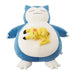 Pokemon Center Original Motchiri Plush Pokemon Sleep Good night Snorlax&Pikachu_1