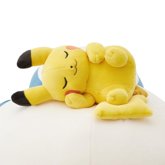 Pokemon Center Original Motchiri Plush Pokemon Sleep Good night Snorlax&Pikachu_2
