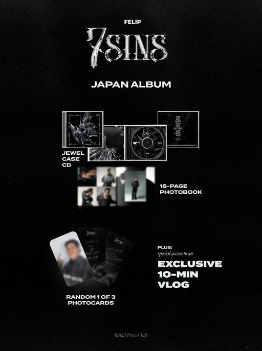 [CD] 7SINS w/ Photobook Japan Limited Package Bonus Track FELIP WPCR-18683 NEW_2