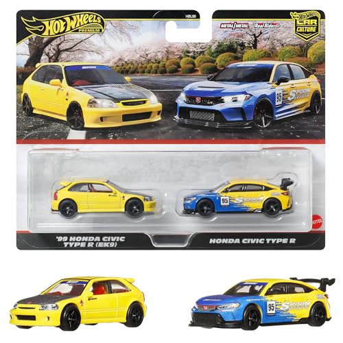 Hot Wheels Premium 2 packs 99 Honda Civic Type R(EK9) Honda Civic Type R JBL00_1