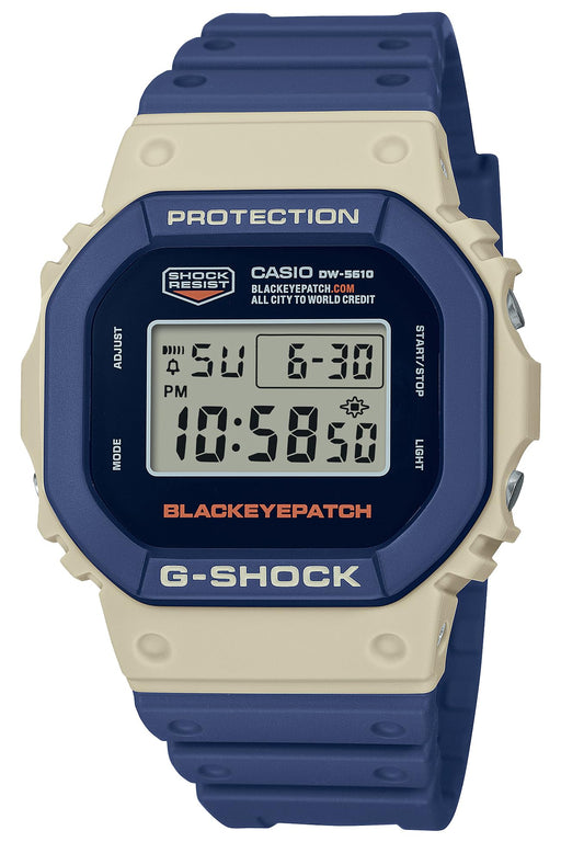 CASIO G-SHOCK DW-5610BEP-2JR BlackEyePatch Collaboration Model Navy Resin NEW_1