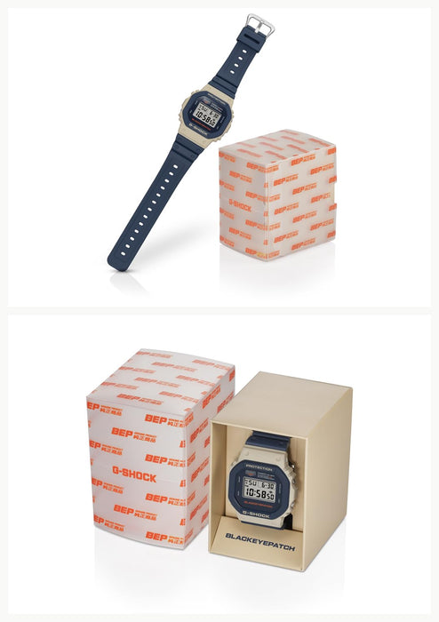 CASIO G-SHOCK DW-5610BEP-2JR BlackEyePatch Collaboration Model Navy Resin NEW_5