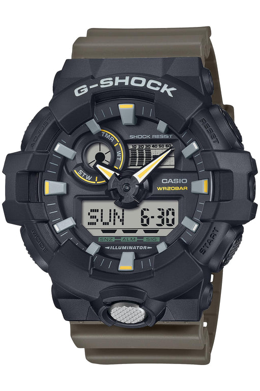CASIO G-SHOCK GA-710TU-1A3JF Two Tone Utility Colors Men Watch Olive Green NEW_1