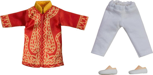Nendoroid Doll Outfit Set: World Tour India Boy Red Sherwani, Pants, Shoes NEW_1