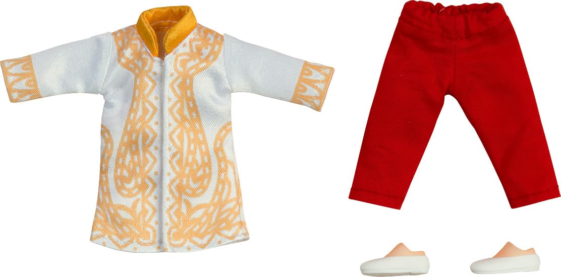 Nendoroid Doll Outfit Set: World Tour India Boy White Sherwani, Pants, Shoes NEW_1