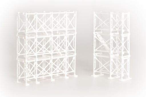 Plum Pop Another World Series 1/64-1/100 Ashiba Scaffold White Model Kit PP210_1