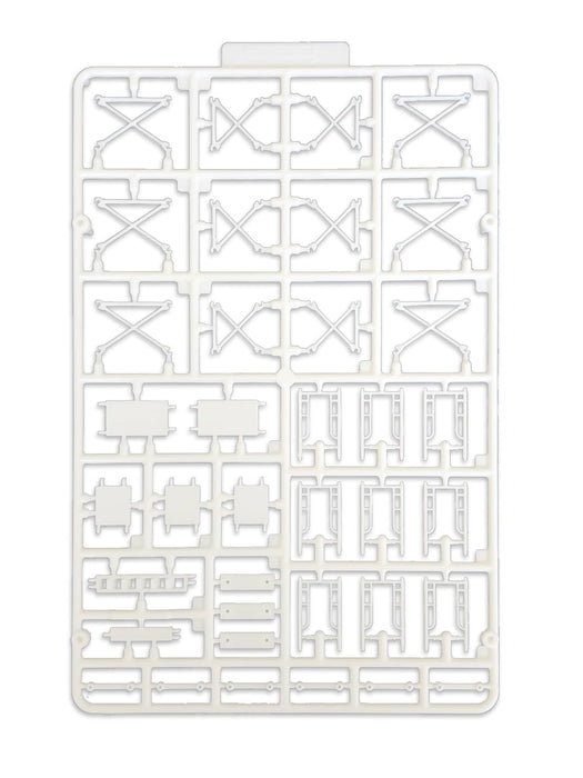 Plum Pop Another World Series 1/64-1/100 Ashiba Scaffold White Model Kit PP210_2
