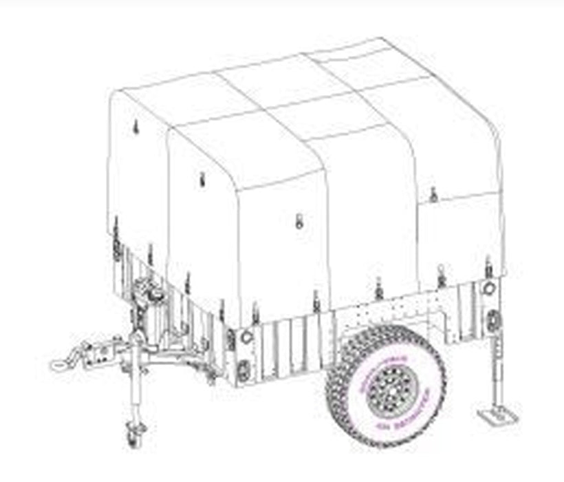 ilovekit 1/35 M1101/M1102 Light Tactical Trailer LTT Plastic Model Kit ILK63566_3