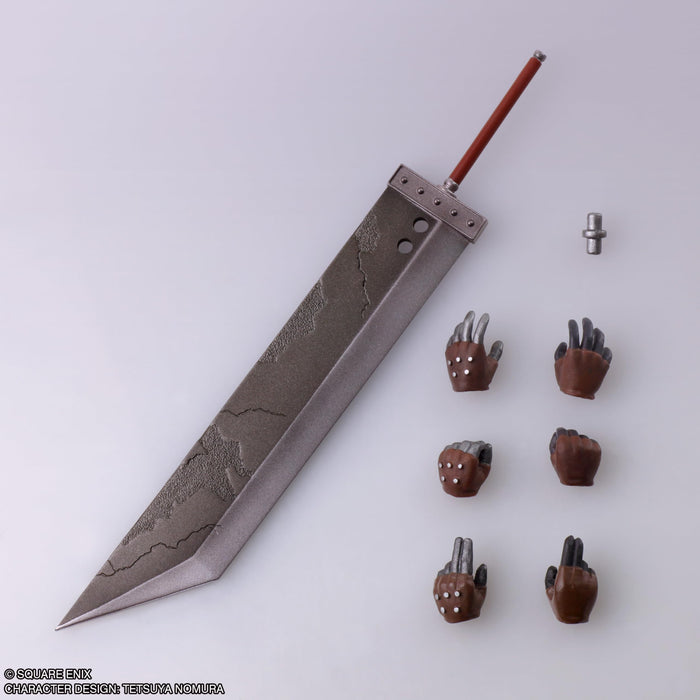 Square Enix Final Fantasy VII Bring Arts Cloud Strife & Hardy-Daytona Figure NEW_9