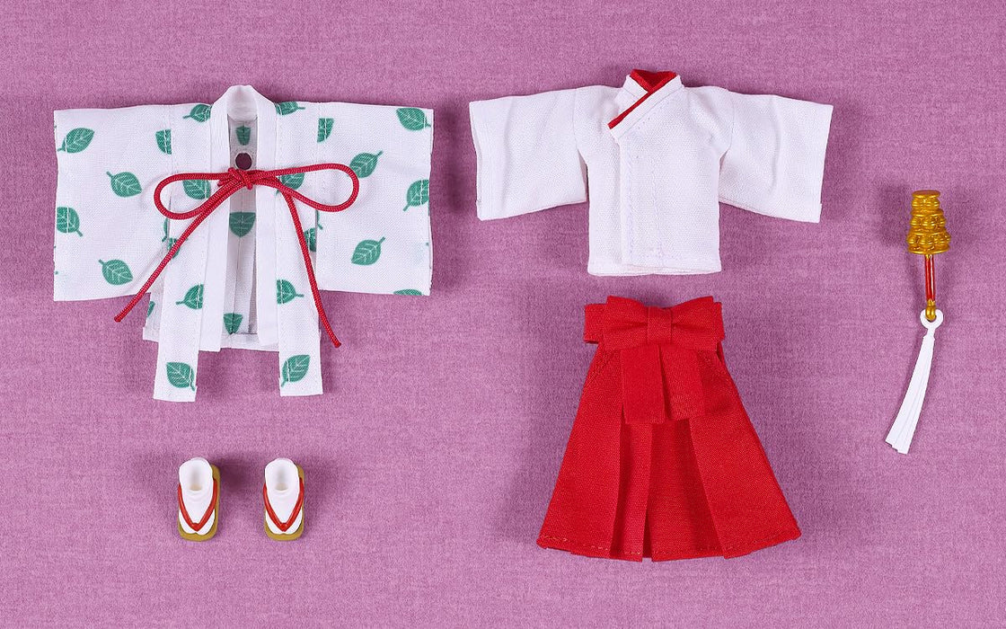 Nendoroid Doll Tanuki Miko: Yui Cloth & Magnet & Plastic Figure Shrine Maiden_4