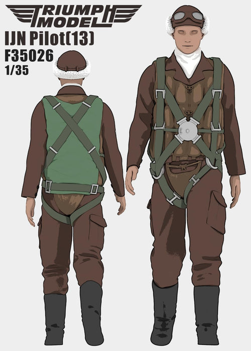 Triumph Models 1/35 IJN Pilot Type 13 3D Printer Resin Model Kit TRFF35026 NEW_6