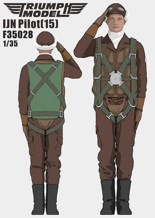 Triumph Models 1/35 IJN Pilot Type 15 3D Printer Resin Model Kit TRFF35028 NEW_6