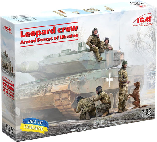 ICM 1/35 Leopard Crew Armed Forces of Ukrainian Plastic Model Kit 35757 NEW_1