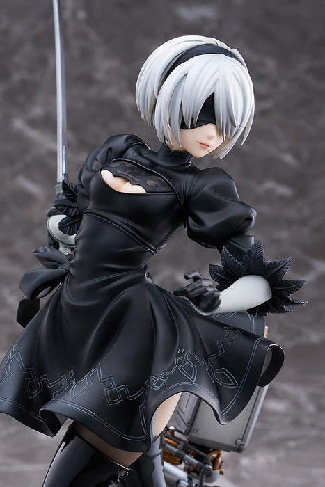 Max Factory NieR:Automata Ver1.1a 2B 1/7 scale 280mm Plastic Painted Figure NEW_6