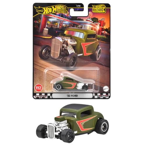 Mattel Hot Wheels Boulevard '32 Ford Diecast Miniature Model Car Green JFM94 NEW_1