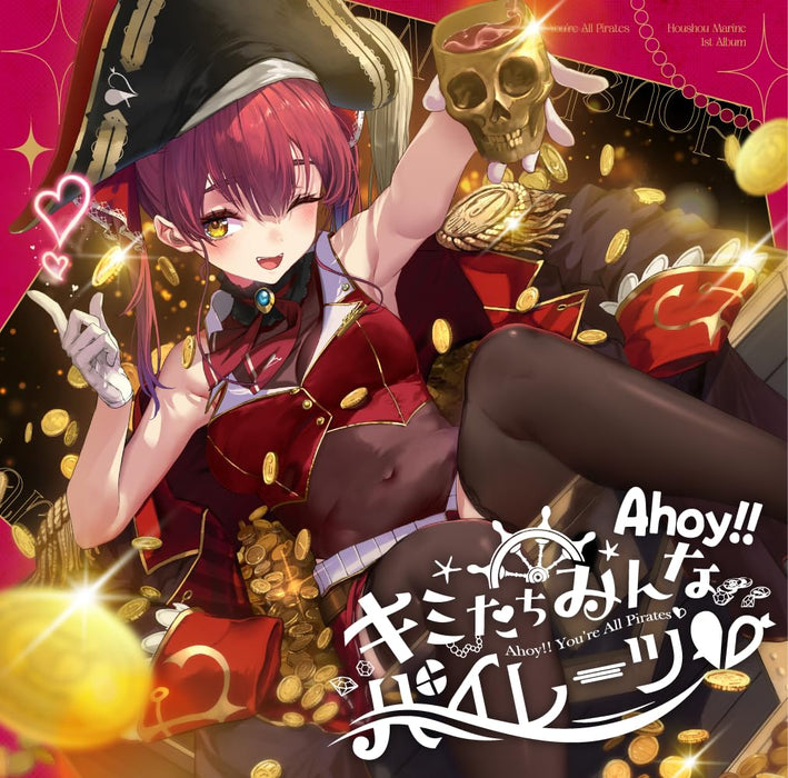 CD Ahoy Kimi Tachi Minna Pirates Standard Ed. hololive Houshou Marine HLP-10008_1