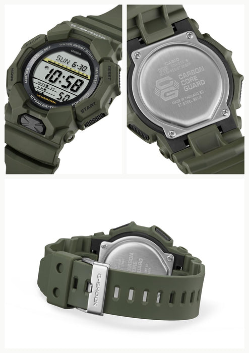 CASIO G-SHOCK GD-010-3JF Green Big Case Carbon Case Digital Men Watch Day/Date_2
