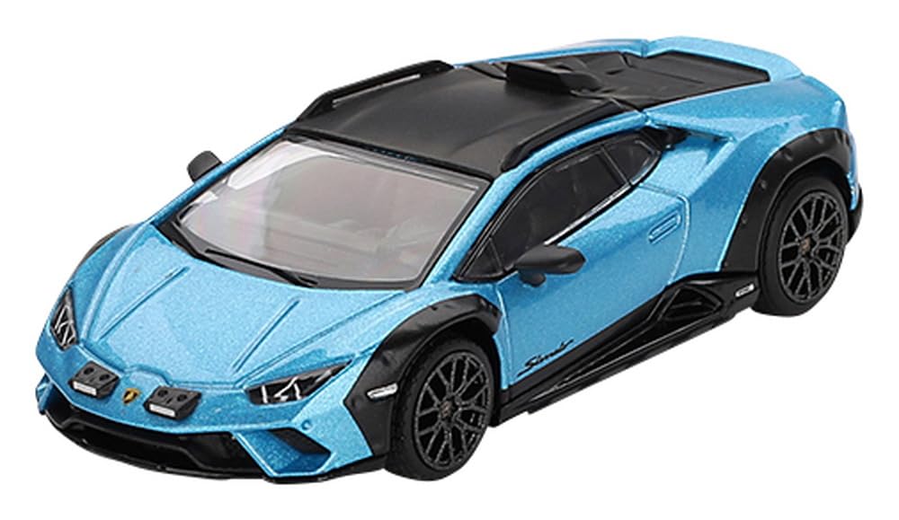 MINI GT 1/64 Lamborghini Huracan Stellato Blu Aegir Blue RHD Diecast MGT00807-R_1