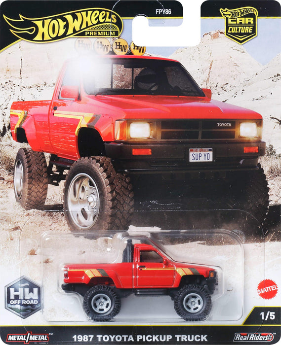 Mattel Hot Wheels Car Culture Off-road 1987 Toyota Pickup Truck Diecast JBK73_6