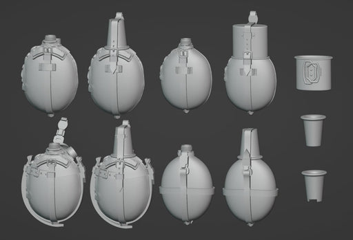 Chino Model 1/35 German M31 Canteens 3D printer Resin Kit CM-153 Molding Color_2