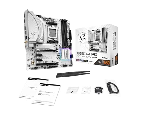 ASRock B650M PG RIPTIDE WIFI White Model AM5 Micro-ATX Motherboard DDR5 NEW_2
