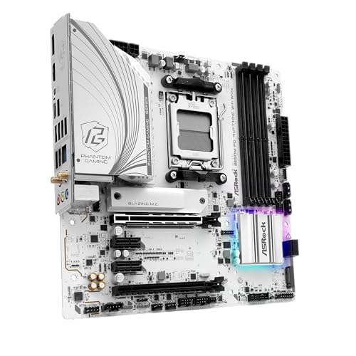 ASRock B650M PG RIPTIDE WIFI White Model AM5 Micro-ATX Motherboard DDR5 NEW_3